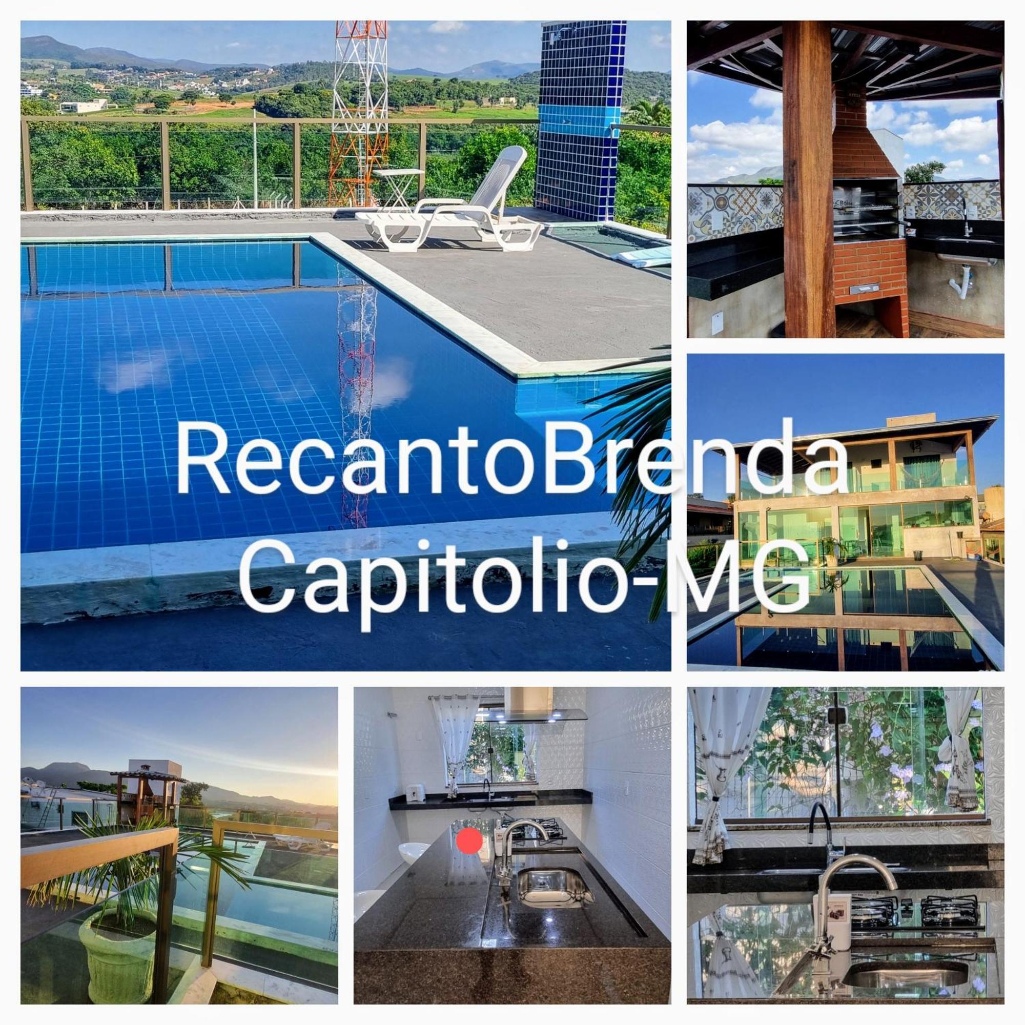 Recanto Brenda - Casa Luxo Capitolio Com Vista Pro Lago, Escarpas E Morrochapeu Exterior foto